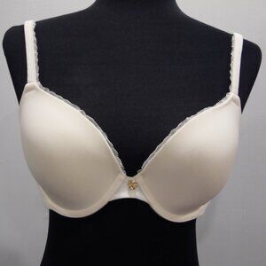Pearl by Venus Wired Deep Plunge with lace trim Bra Convertible straps  Size 36B